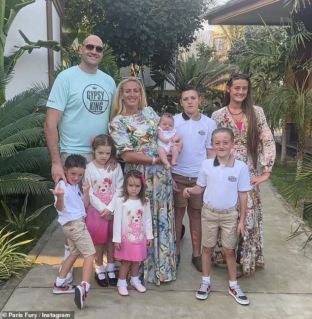 The couple are parents to Venezuela, 13, Prince John James, 11, Prince Tyson II, seven, Valencia, five, Prince Adonis Amaziah, four, Athena, two, and Prince Rico, three months