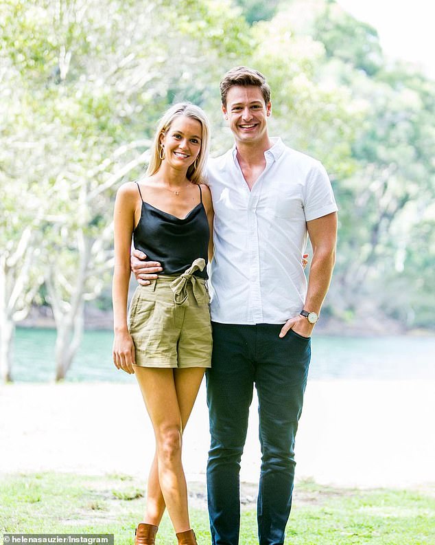 Helena rose to fame on season seven of The Bachelor with Matt Agnew (pictured), but only made it to the final three.  She next starred in season three of Bachelor in Paradise