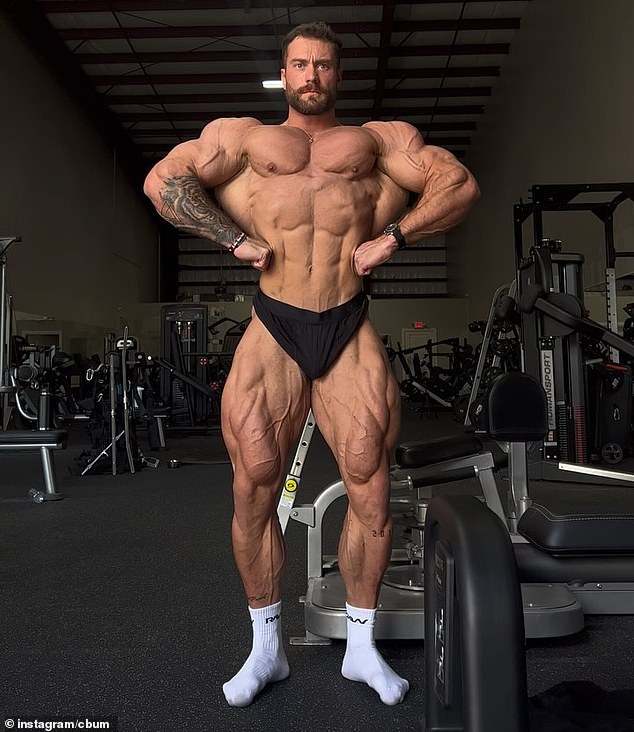 In second place with a combined follower count of 27.1 million, most of which comes from TkTok and YouTube, is Chris Bumstead