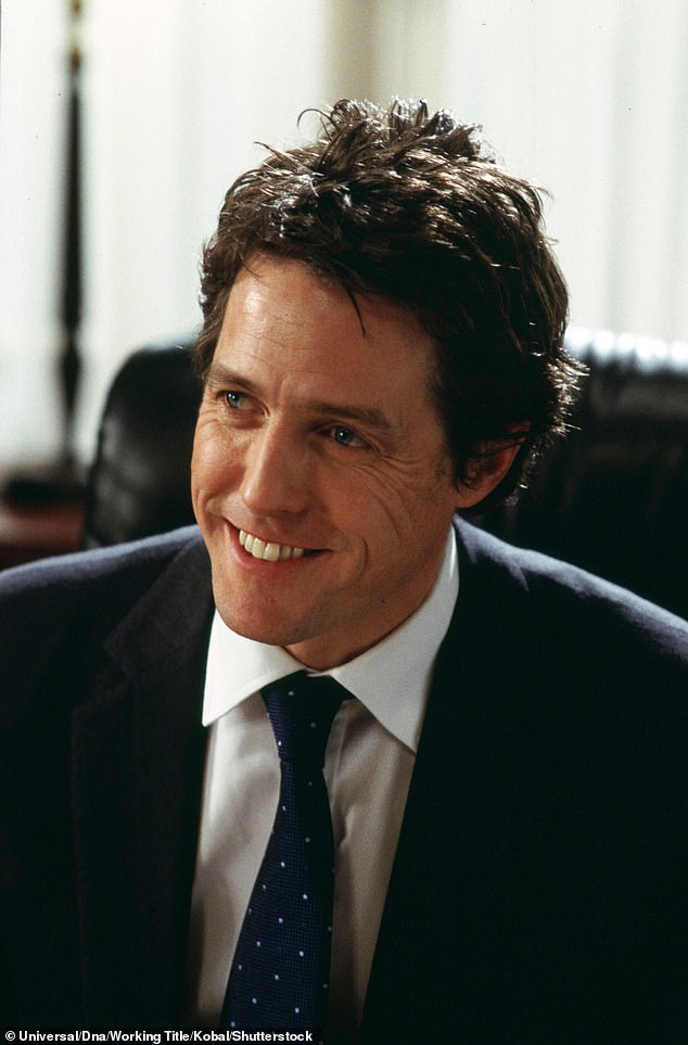 Hugh Grant is actually in love.  A second reviewer thought Curtis should have called his film Four Notting Hills and A Diary because it was so derivative of his other work