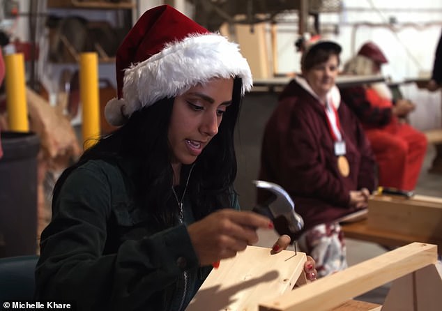 The first lesson was making toys in the workshop as an 'opportunity to experience what it is like to make toys at the North Pole'