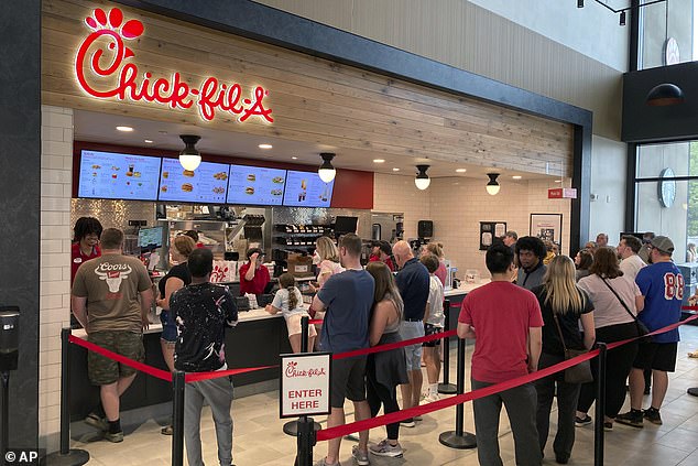 Chic-fil-A stores are closed today because it is a Sunday