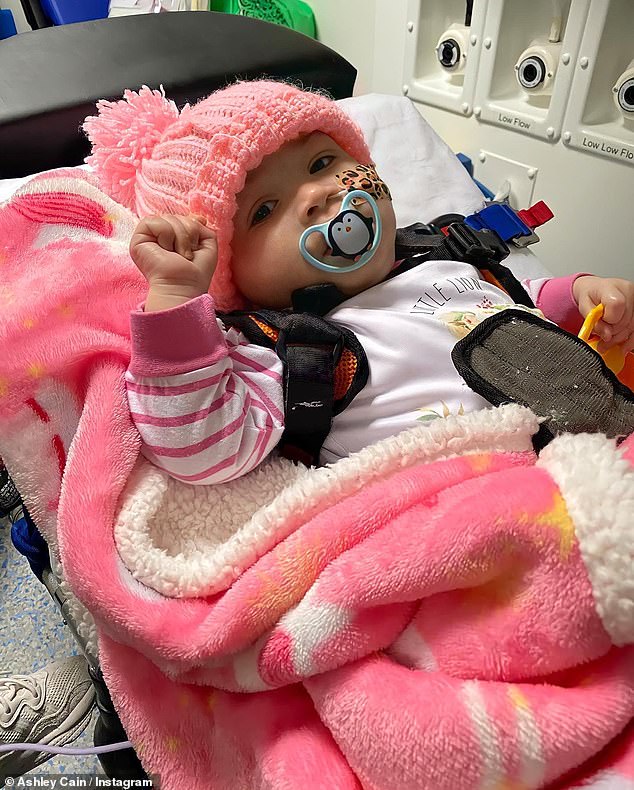 Azaylia was diagnosed with acute myeloid leukemia and had tumors on her lungs, stomach and kidneys