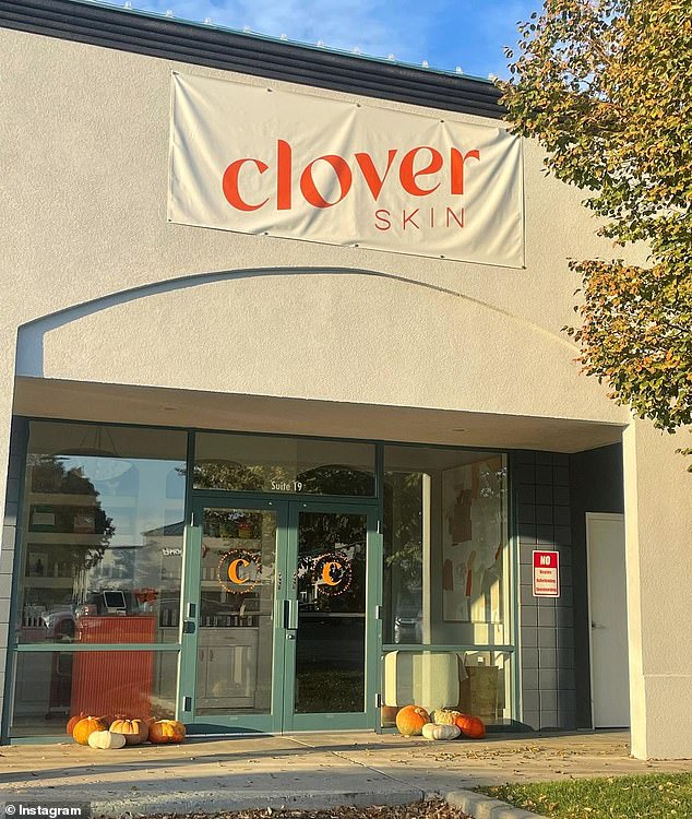 The Clover Skin bar specializes in aging and acne and is visited by various influencers