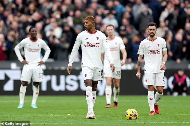 Ratcliffe arrives amid a torrid campaign for United, who lost 2-0 at West Ham on Saturday