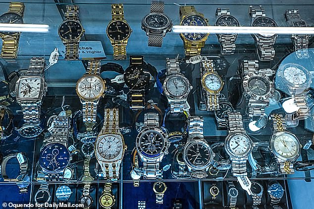 Hood said the most expensive item sold at the store was a platinum presidential Rolex men's watch.