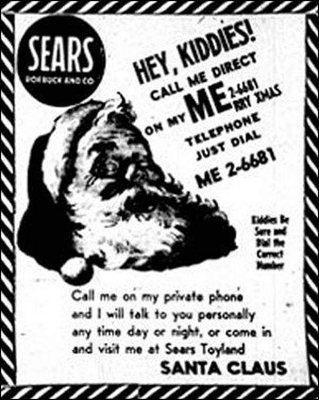 The boy's mother revealed the source of the confusion: a Sears ad showing a phone number to call Santa