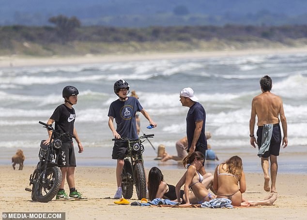 Erica's children Indigo, Jackson and Emmanuelle - who she shares with ex James - are also apparently staying at the sprawling mansion