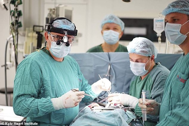 Todurov was assisted by a full medical team from the Kyiv Heart Institute