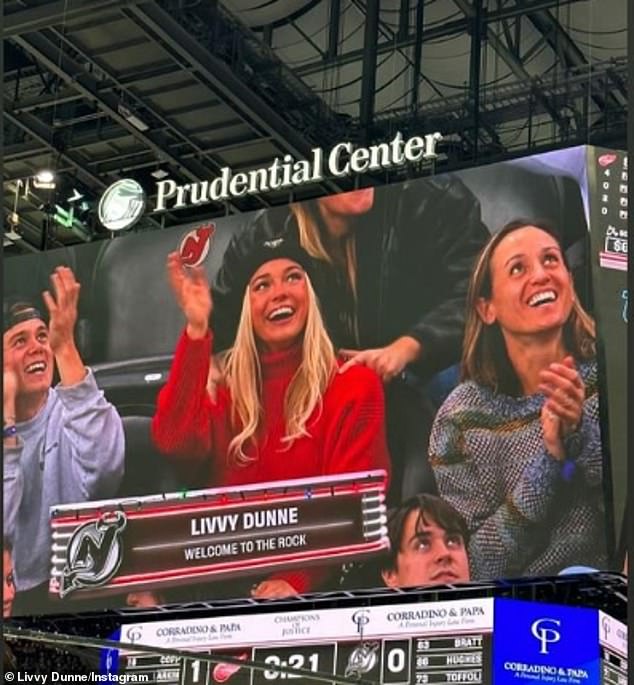 Dunne also went to Prudential Center to document the Red Devils' 3-2 win over the Red Wings