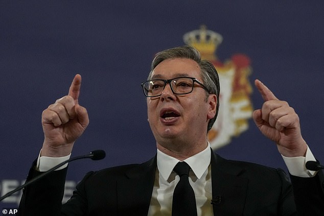 President Aleksandar Vucic called the protesters 