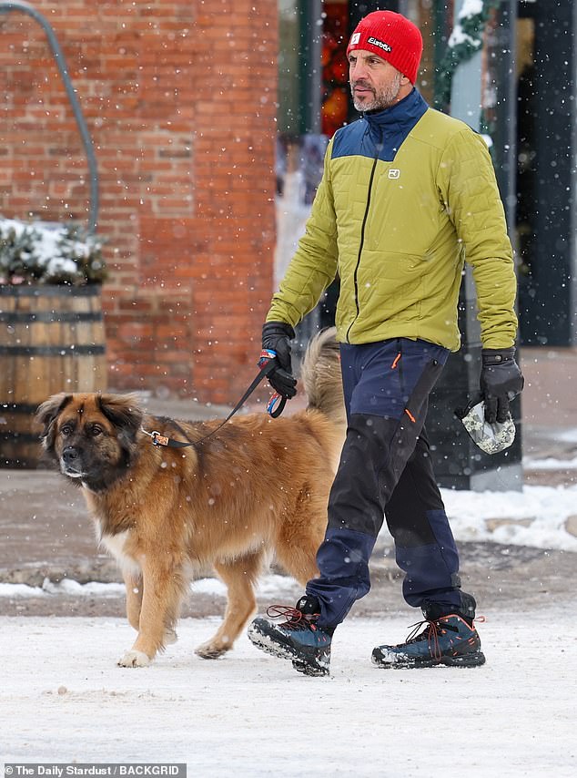 Maurico appeared to have landed in Aspen before Kyle, when he was spotted shirtless and drinking champagne with Brazilian singer Anitta earlier this week