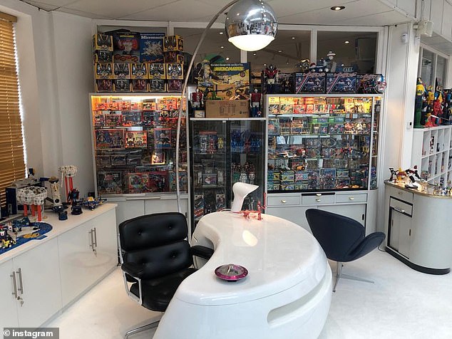 The broadcaster met with presenter Fiona Bruce to give a grand tour of his collection and in particular share his love of Japanese action figures