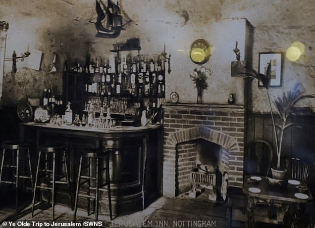 The inside of Ye Olde Trip to Jerusalem, Nottingham, date unknown