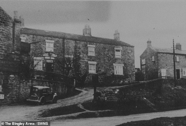 Historic photograph, dated c.1930, The Bingley Arms, Bardsey, Leeds