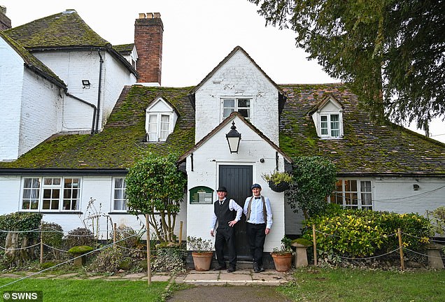 Historic photo has been recreated of The Camp House Inn in Grimley, Worcestershire