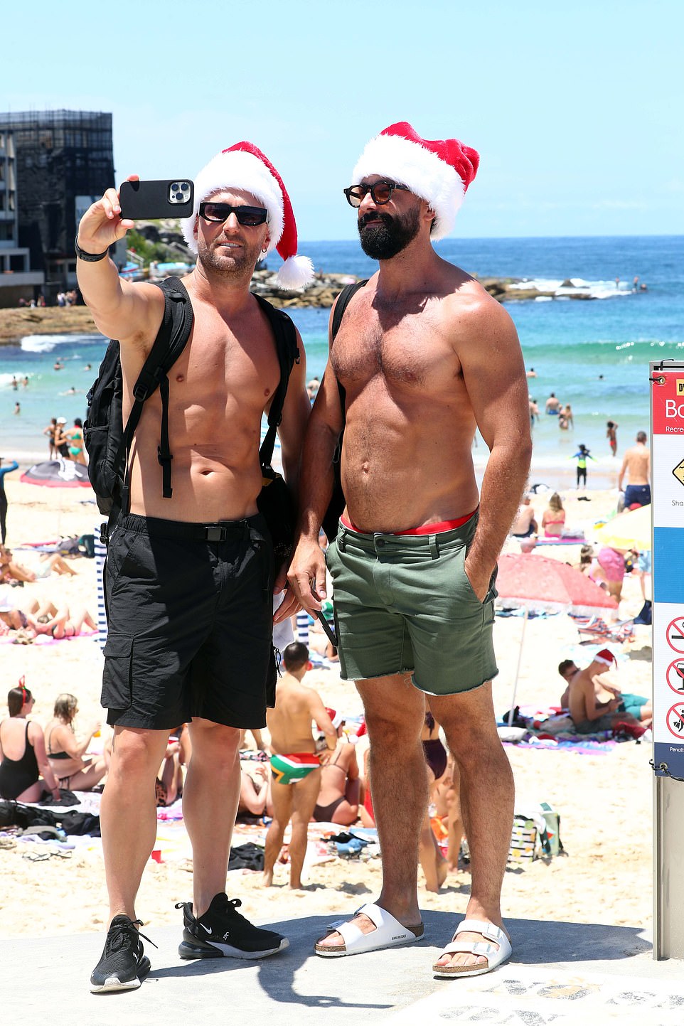 Tens of thousands of Aussies were spotted soaking up the sun on Bondi Beach