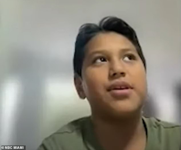 “I couldn't breathe, it was very hard and I was choking,” 10-year-old Luis Salcedo told NBC South Florida.  'It scared me that I almost saw a blackout'