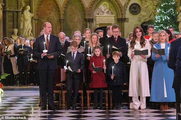 The Wales were joined by other senior members of the royal family, such as Sophie, Duchess of Edinburgh