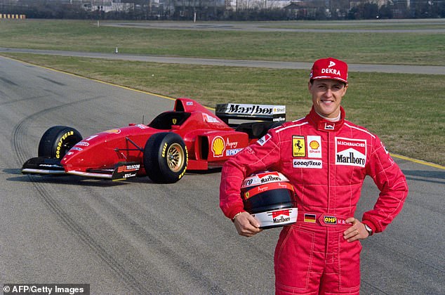 Rossella Giannini first met Schumacher in February 1996 (ten days after this photo was taken) ahead of his first season at Ferrari after winning two championships with Benneton