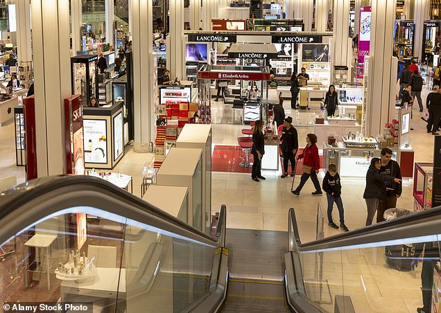 Outside of Christmas, Macy's looks like any other department store