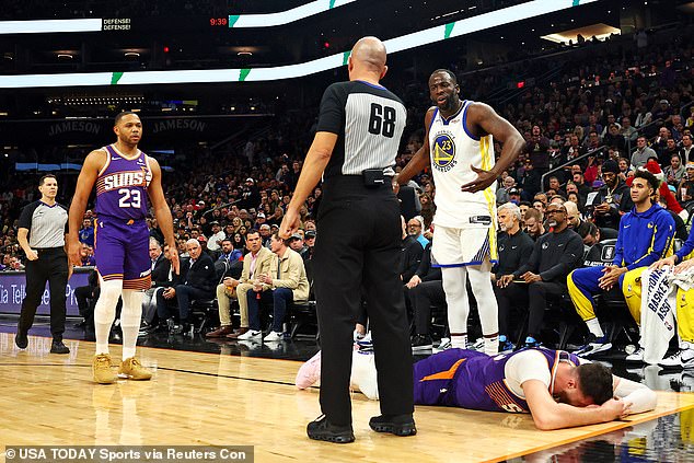 The Warriors star was punished after punching Phoenix Suns' Jusuf Nurkic in the face