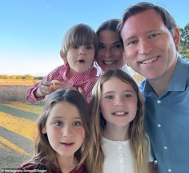 The mother-of-three - who has been married to her husband Henry of 15 years - also showed off her beautiful table decorations as she prepared dinner for her family.