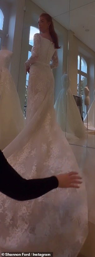 Shannon went wedding dress shopping in Paris