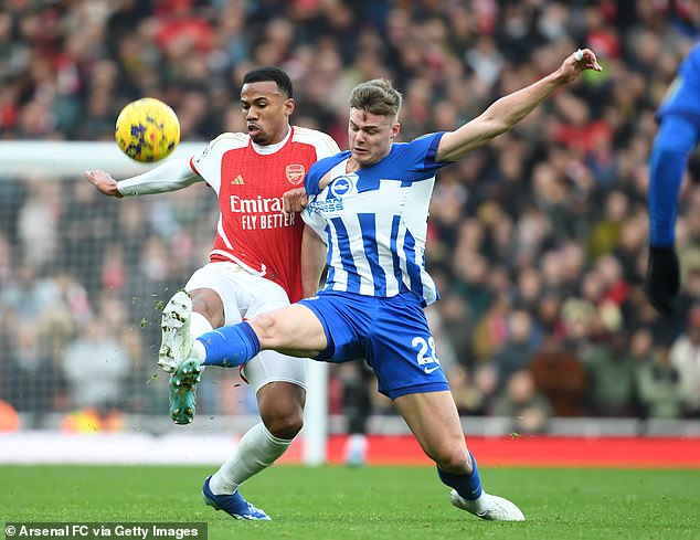 Tottenham would pick Solanke over another target in Brighton's Evan Ferguson (right)