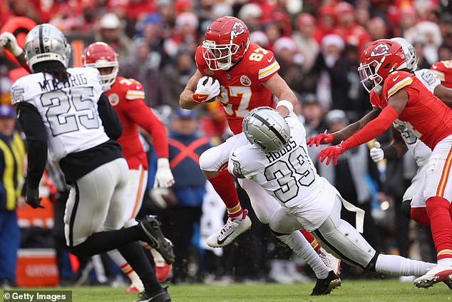 Kelce made some nice plays, but the Chiefs offense was in terrible shape in the first half