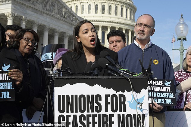 AOC, along with other members of the Democratic 'squad', have repeatedly called for a ceasefire