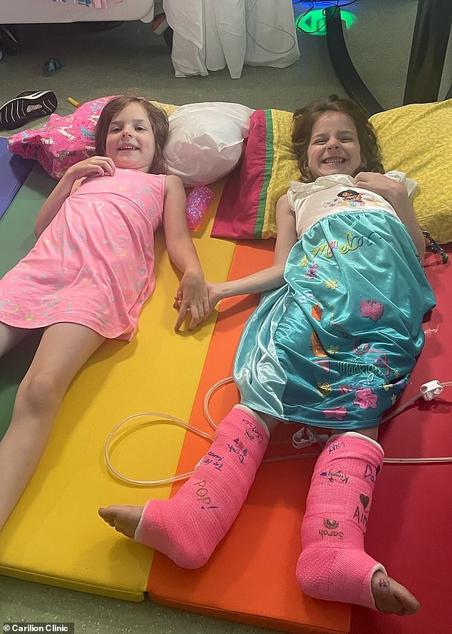 This year it was unclear whether Aubrey would be able to join her sister on stage after suffering a serious accident just eight months earlier