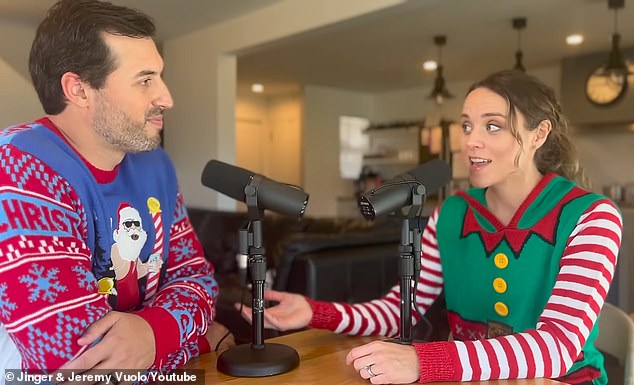 The author posted a YouTube episode on Wednesday with her husband Jeremy Vuolo, 36, in which she recalled her holiday traditions growing up in the Duggars household.