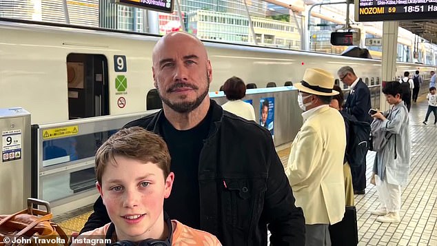 The holiday trip came just one month after the Pulp Fiction star celebrated his son Benjamin's 13th birthday