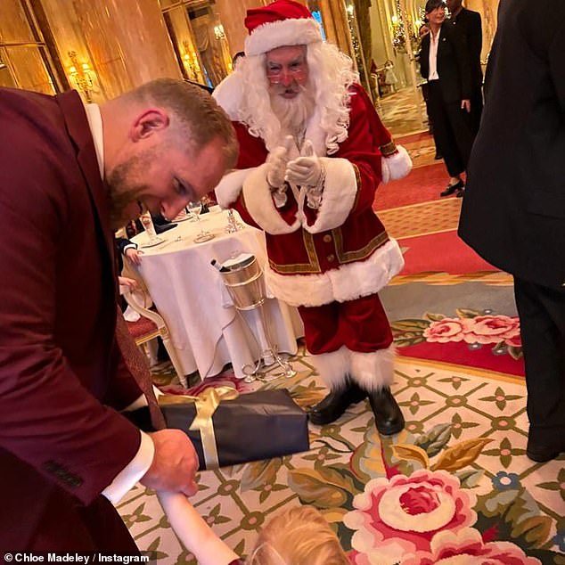 The personal trainer, 36, who shut down pregnancy rumors with estranged husband James Haskell, 38, spent Christmas Day as a family at The Ritz despite their split