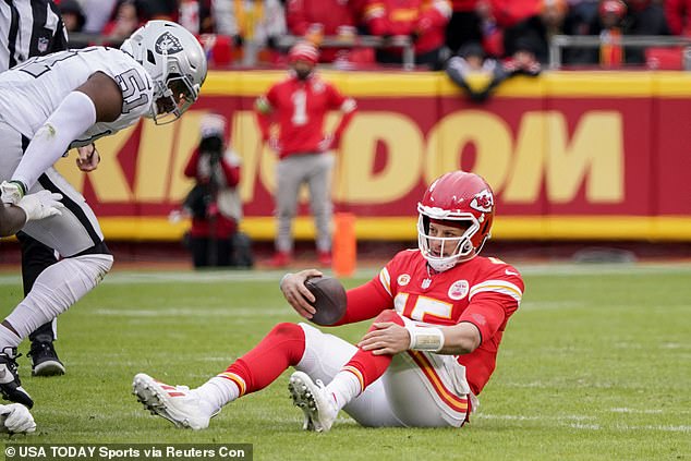 But things didn't end well for the Chiefs, who lost 20-14 to division rival Las Vegas Raiders