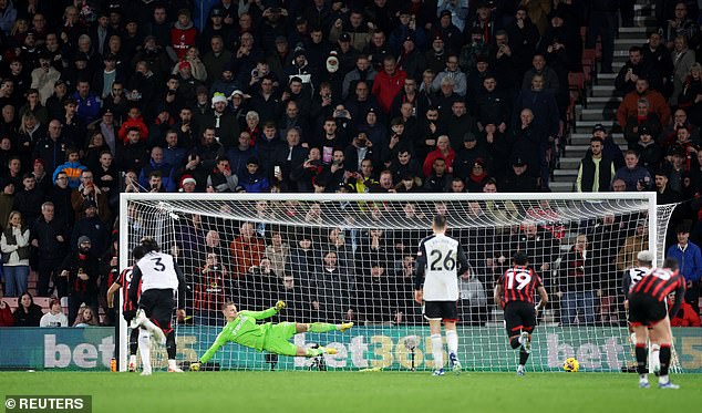 Dominic Solanke buried the effort to double the home side's lead on Boxing Day afternoon