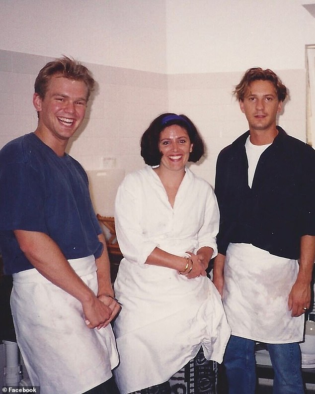 Granger (left) pictured at Bills restaurant in Darlinghurst during its opening year in 1993