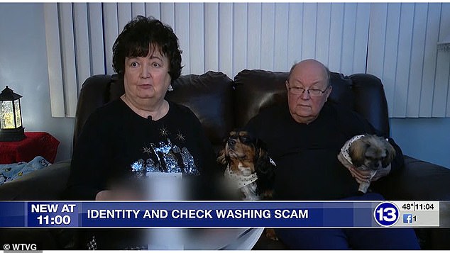 Wesolowski and her husband, from Maumee, Ohio, had sent a check through a driveway mailbox earlier this month - which they believe was then stolen by the thief.