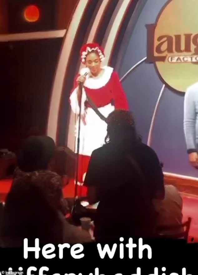 The Emmy-winning actress-comedian took the stage for a Christmas set at The Laugh Factory in Los Angeles