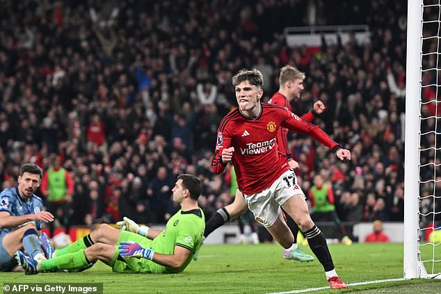 Hojlund's strike, combined with a brace from Alejandro Garnacho, saw United come back from 2-0 down to beat Aston Villa St. Old Trafford