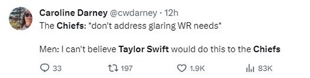 1703651047 806 Taylor Swift and NFL fans unite to mock Clay Travis