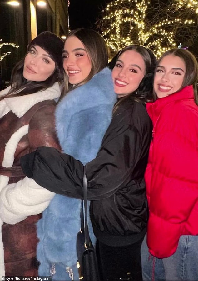 Kyle and Mauricio are parents to daughters Alexia, 27, Sophia, 23, and 15-year-old Portia.  Kyle also has daughter Farrah, 35, from her first marriage