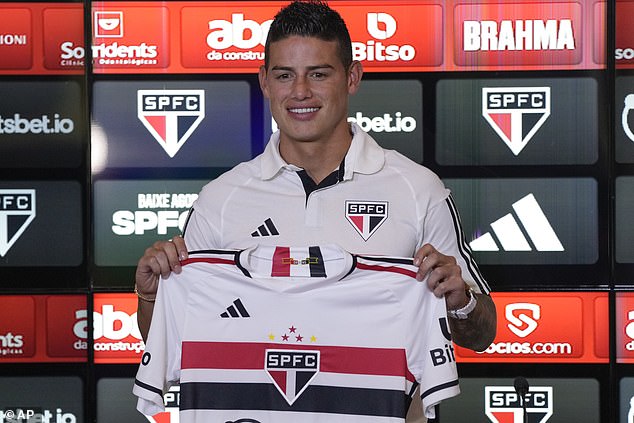 Rodriguez left Qatar after just one year and now plays for Sao Paulo.  He has admitted he found it 'difficult' getting used to the physical nature of games in Brazil