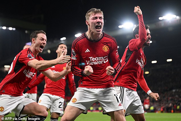 Rasmus Hojlund's first goal in the Premier League marked a dramatic comeback at Old Trafford