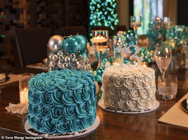 As the family celebrated the holidays, elegant, handmade cakes were on display