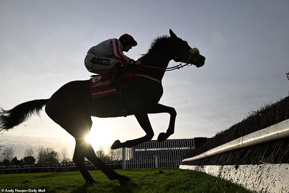 Hewick was nowhere to be seen as the six runners prepared to make the final jump and head home (Photo: The Real Whacker)