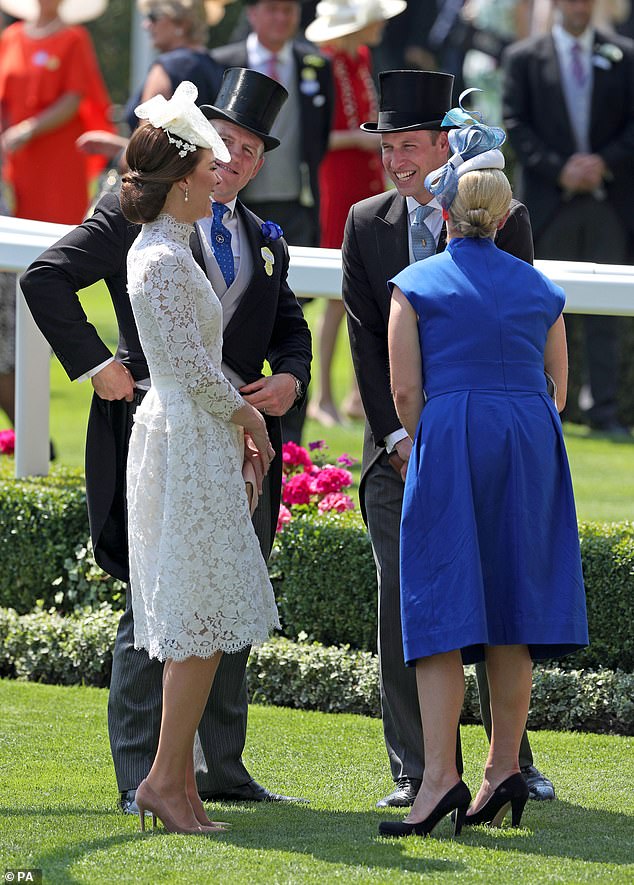 The Duke and Duchess of Cambridge joked around with Zara and Mike at Royal Ascot in 2017.  William would appreciate Zara's more carefree approach to life