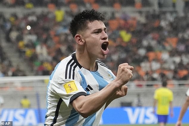 The 17-year-old has been dubbed the 'next Lionel Messi' after playing for Argentina at the Under-17 World Cup last month