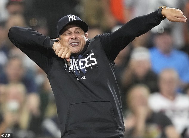 Yankees manager Aaron Boone mocked home plate umpire Laz Diaz after he was ejected